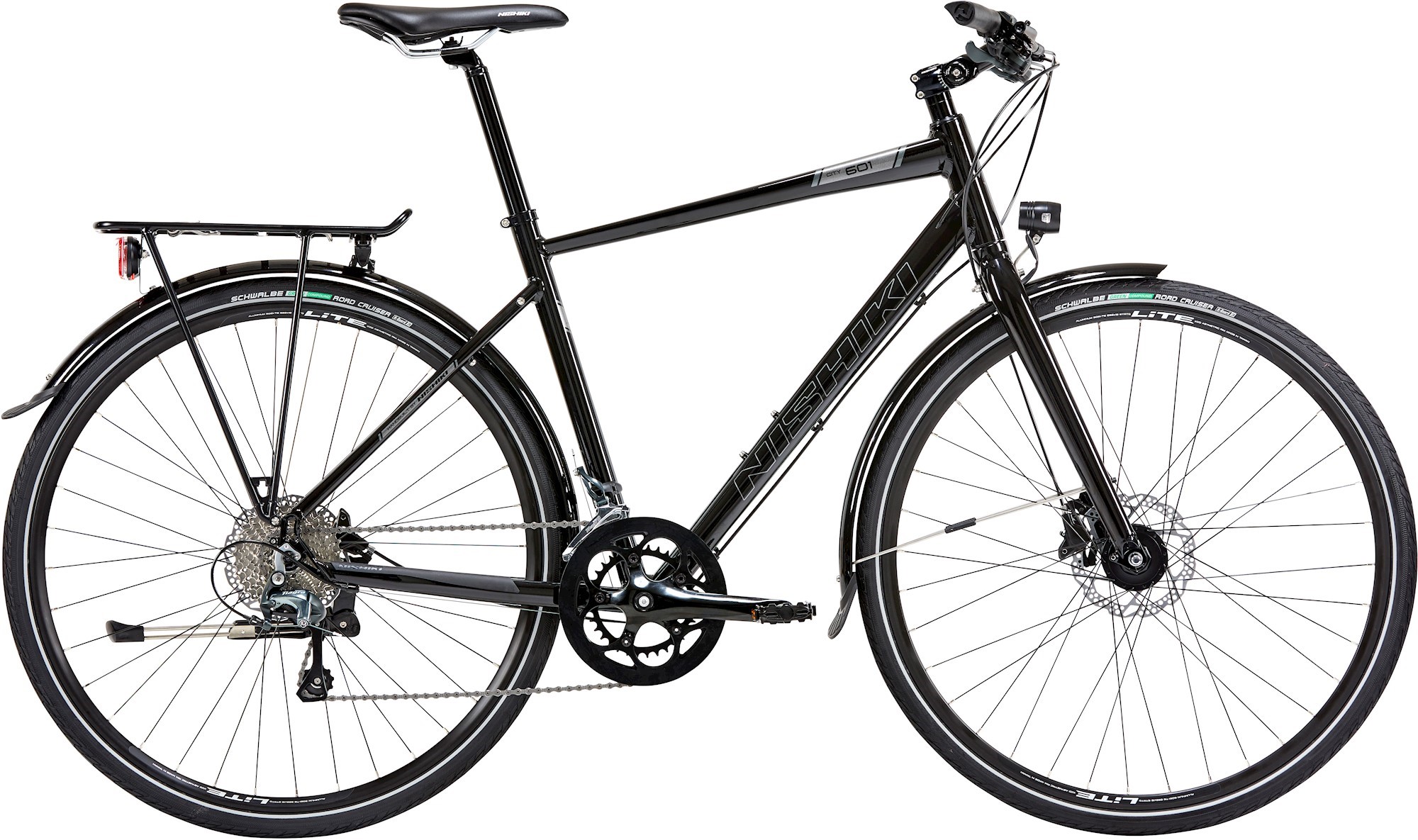 Product Image for Nishiki City 601 Herr - 20-växlad, piano svart/grå, Ramstorlek: 20