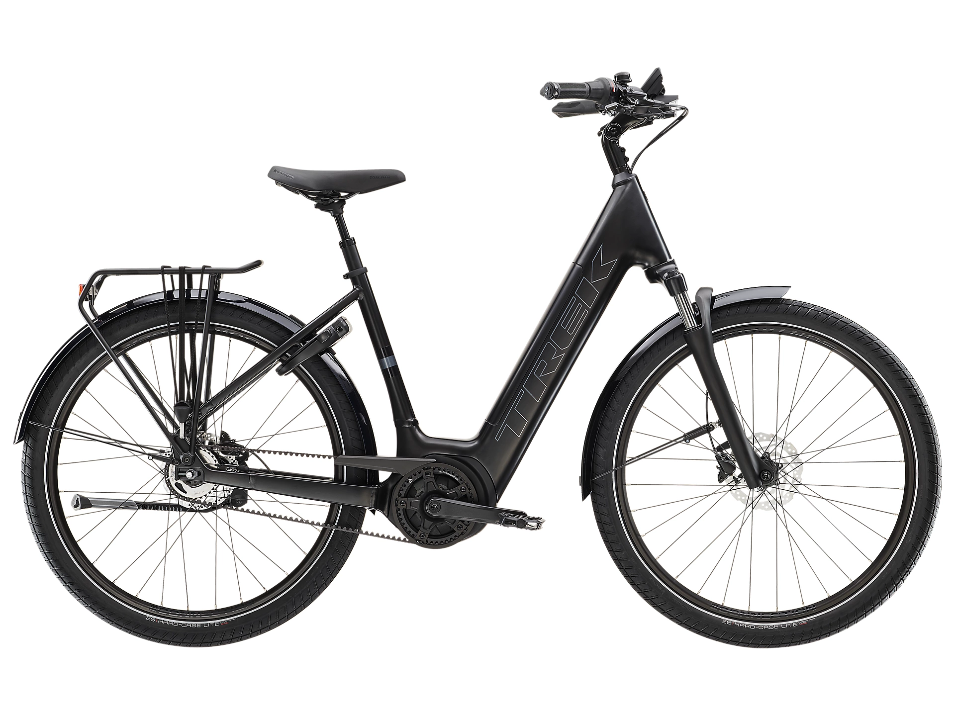 Product Image for Trek District+ 4 Lowstep 545Wh - 5-växlad, Trek Black Satin, Ramstorlek: S