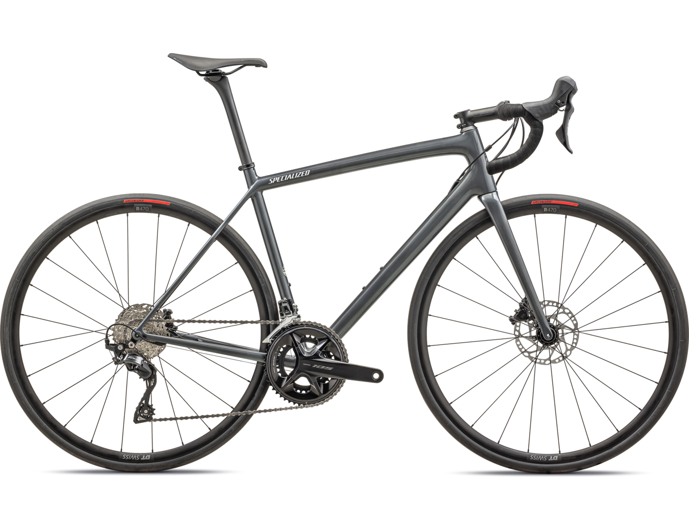 Product Image for Specialized Aethos Sport - Shimano 105 - 24-växlad, Gloss Fog Tint Carbon Dune White, Ramstorlek: 56