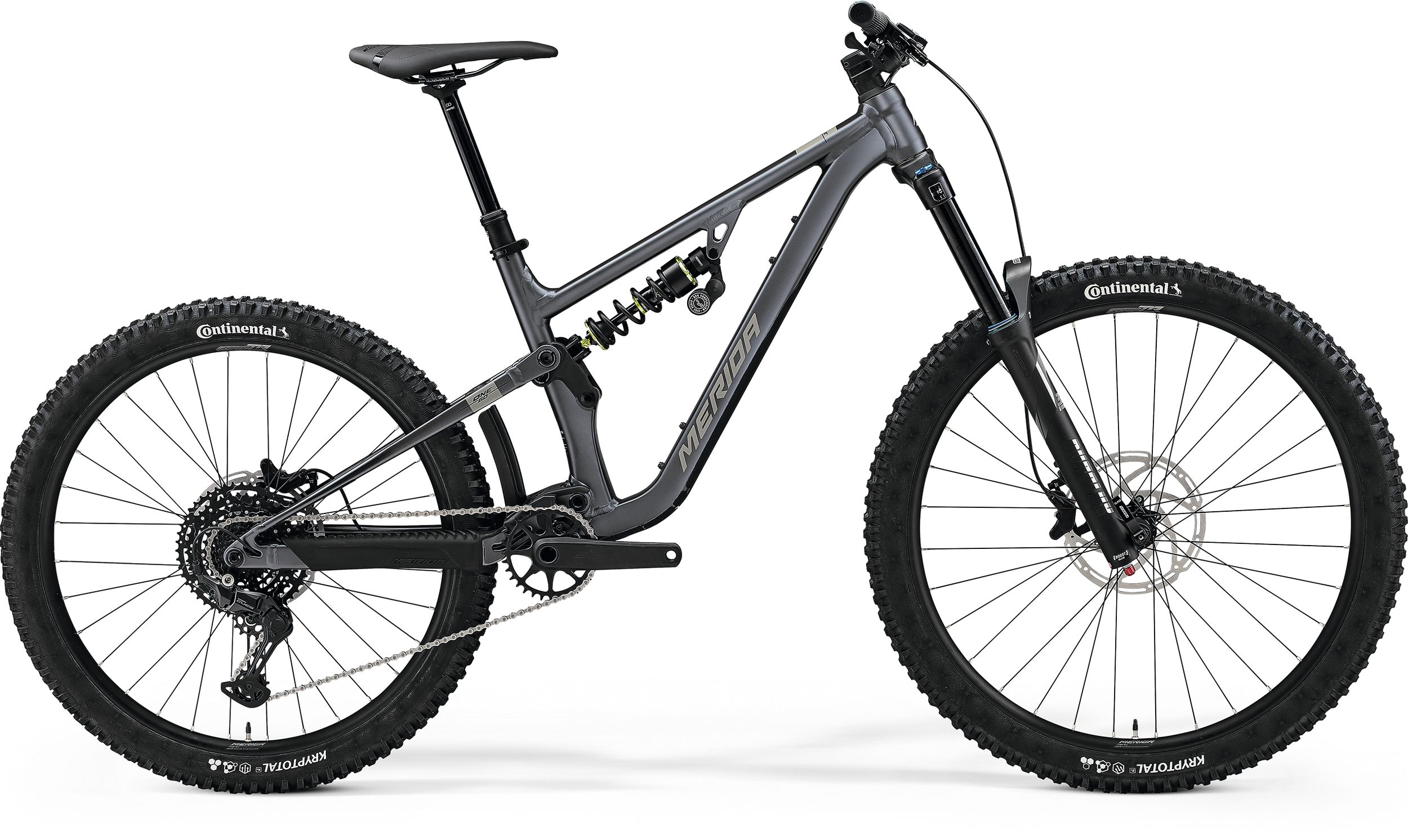Product Image for Merida One-Sixty FR 400 - 10-växlad, Silk Dark Silver/Grey/Black, Ramstorlek: Mid