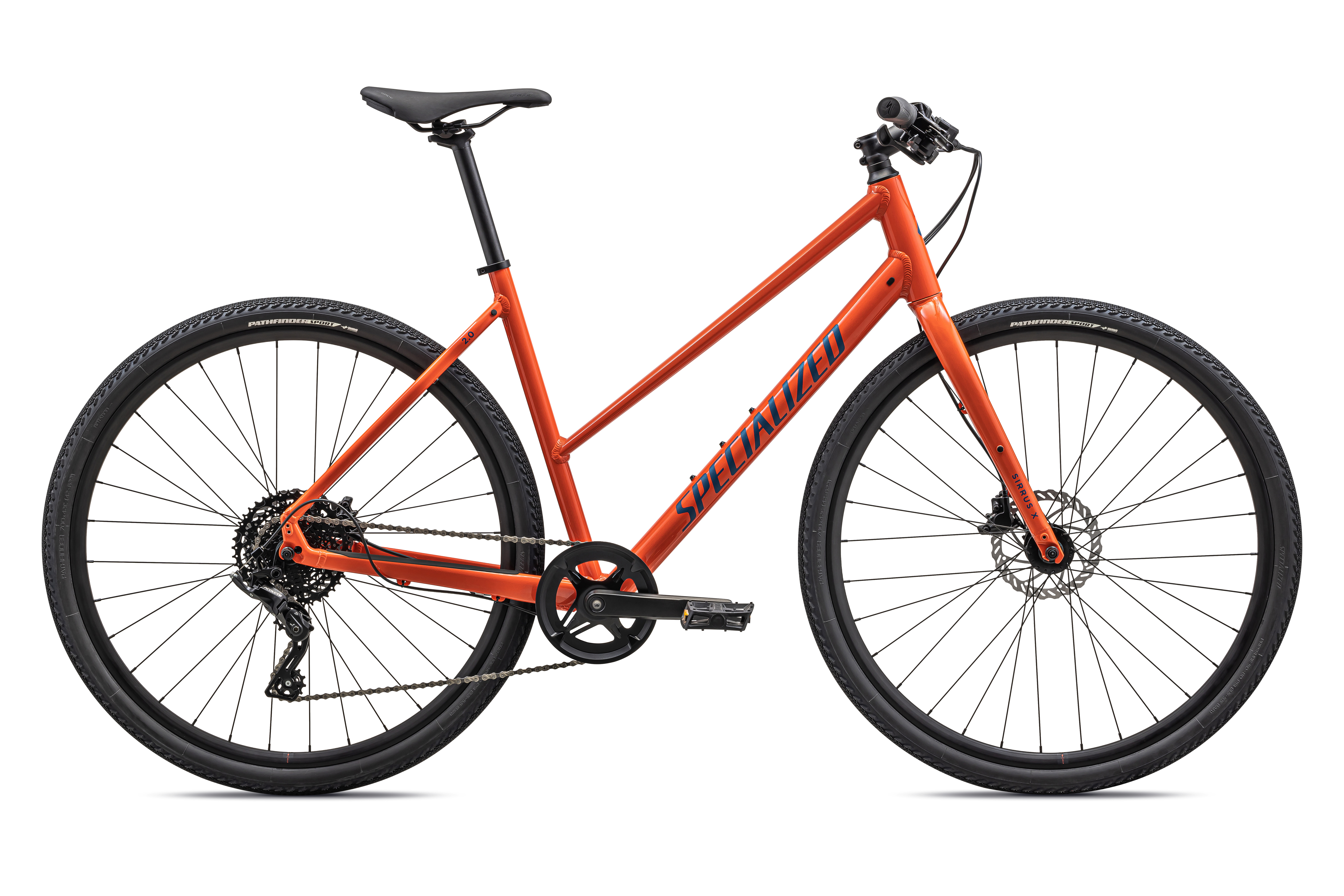 Product Image for Specialized Sirrus X 2.0 Step-Through - 8-växlad, Cactus Bloom/Mystic Blue, Ramstorlek: M