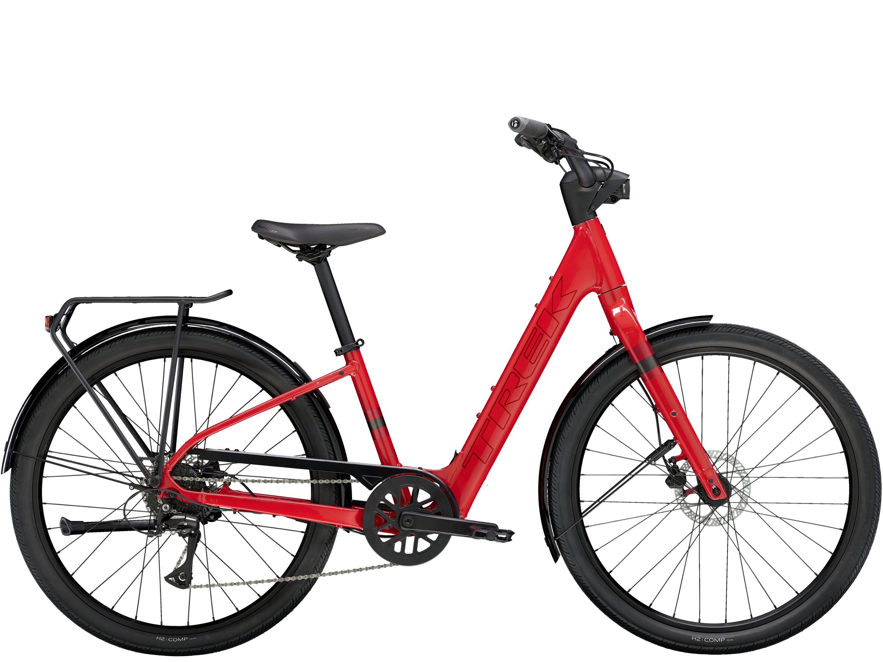 Product Image for Trek Verve+ 1 Lowstep LT - 10-växlad, Viper Red, Ramstorlek: M