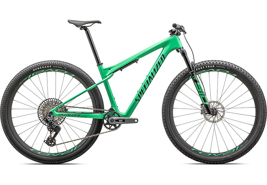 Product Image for Specialized Epic World Cup Expert - 12-växlad, Gloss Electric Green/Forest Green Pearl, Ramstorlek: M