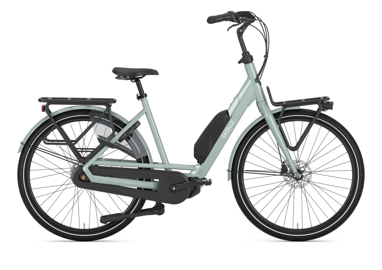 Product Image for Gazelle Bloom C7 HMS 504Wh - Elcykel - 7-växlad, light olive, Ramstorlek: L
