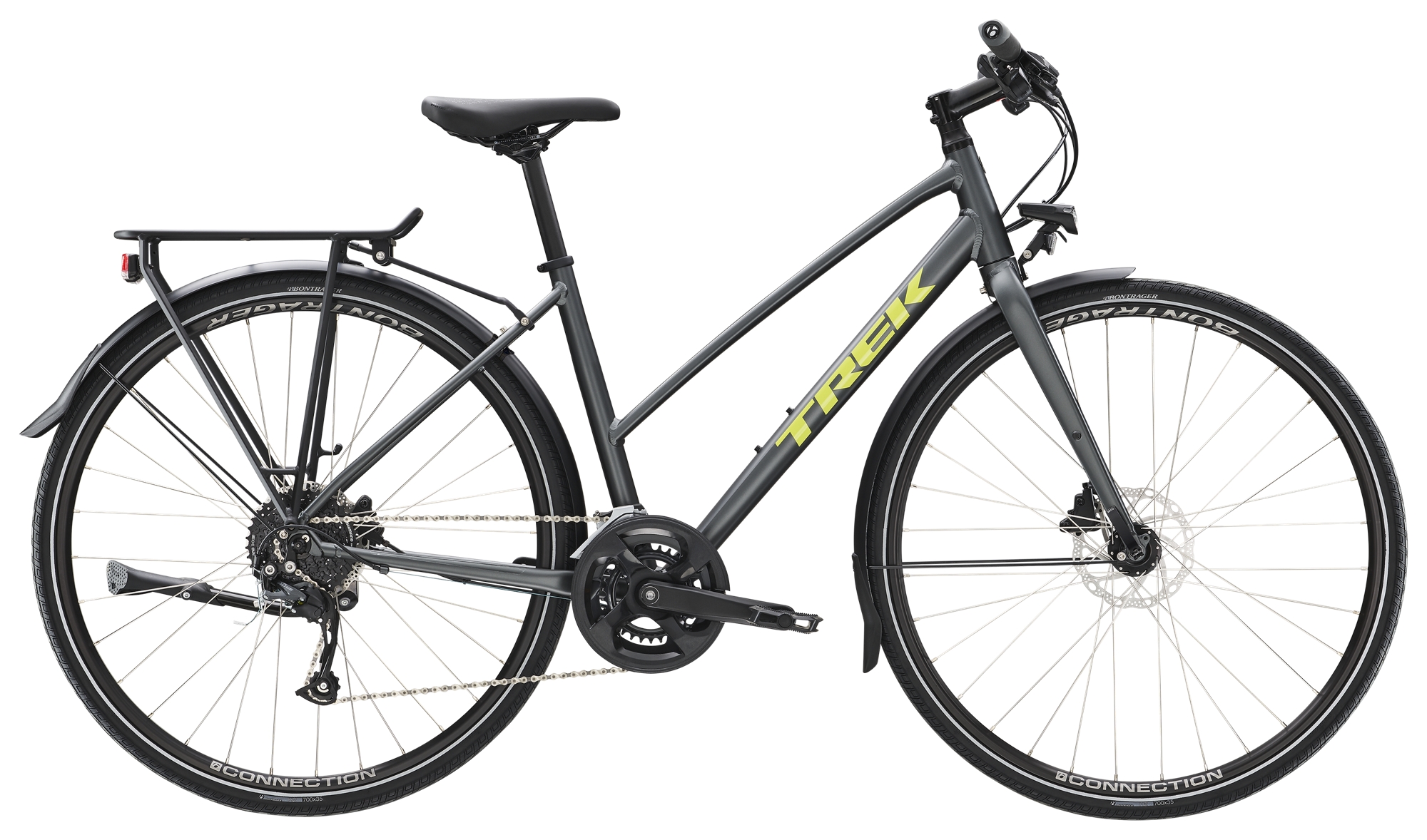 Product Image for Trek FX 2 Disc Equipped Stagger - 18-växlad, Satin Lithium Grey, Ramstorlek: M