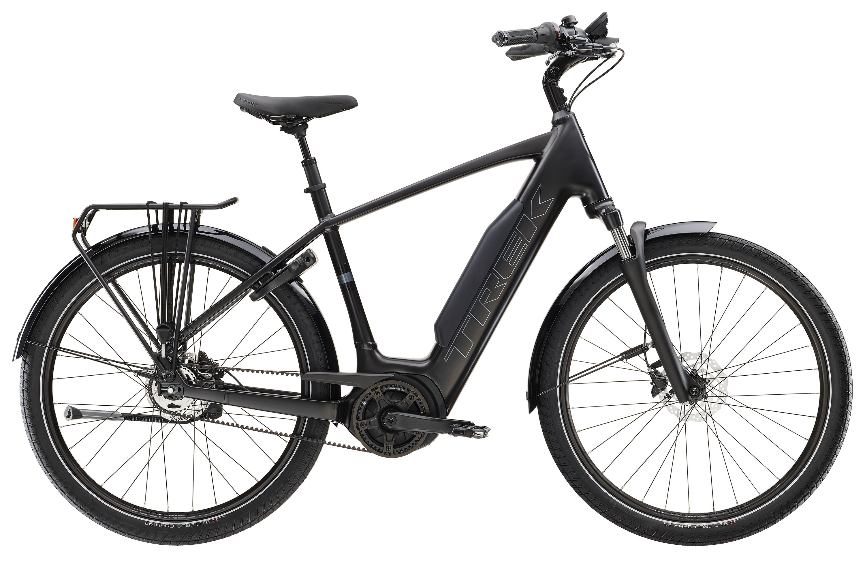 Product Image for Trek District+ 4 800Wh - Elcykel - 5-växlad, Trek Black Satin, Ramstorlek: XL