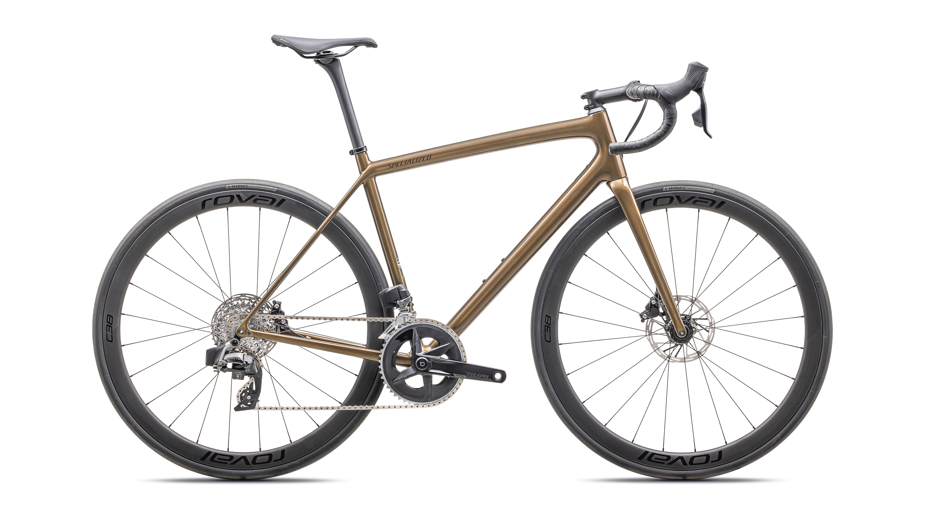 Product Image for Specialized Aethos Expert - Rival eTap AXS - 12-växlad, Gloss Burnt Gold Metallic/Doppio, Ramstorlek: 49