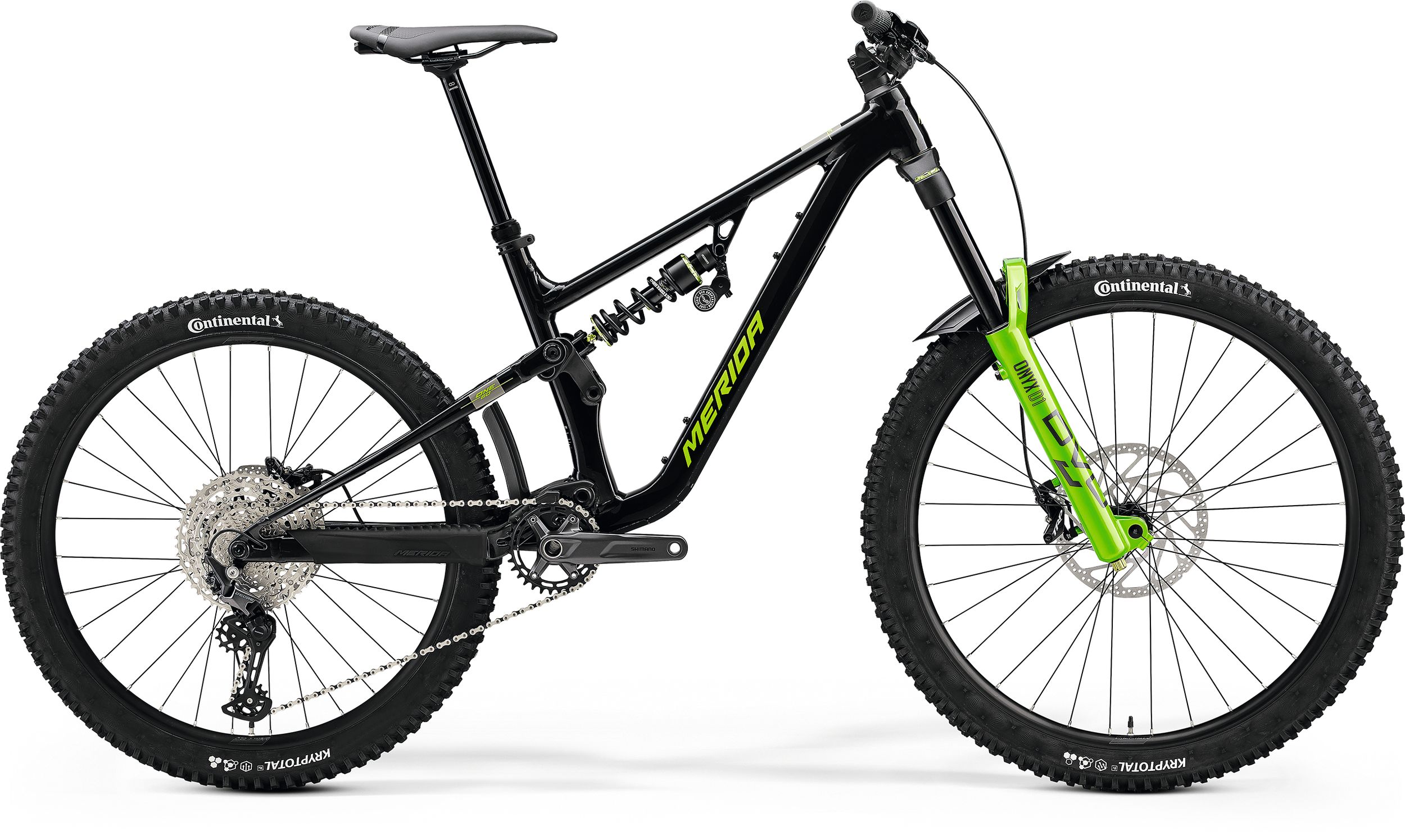 Product Image for Merida One-Sixty FR 600 - 12-växlad, Metallic Black/Grey/Green, Ramstorlek: Short