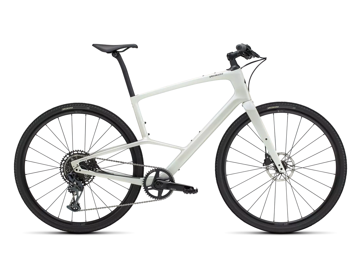 Product Image for Specialized Sirrus X 6.0 - 12-växlad, Gloss Dune White, Ramstorlek: S
