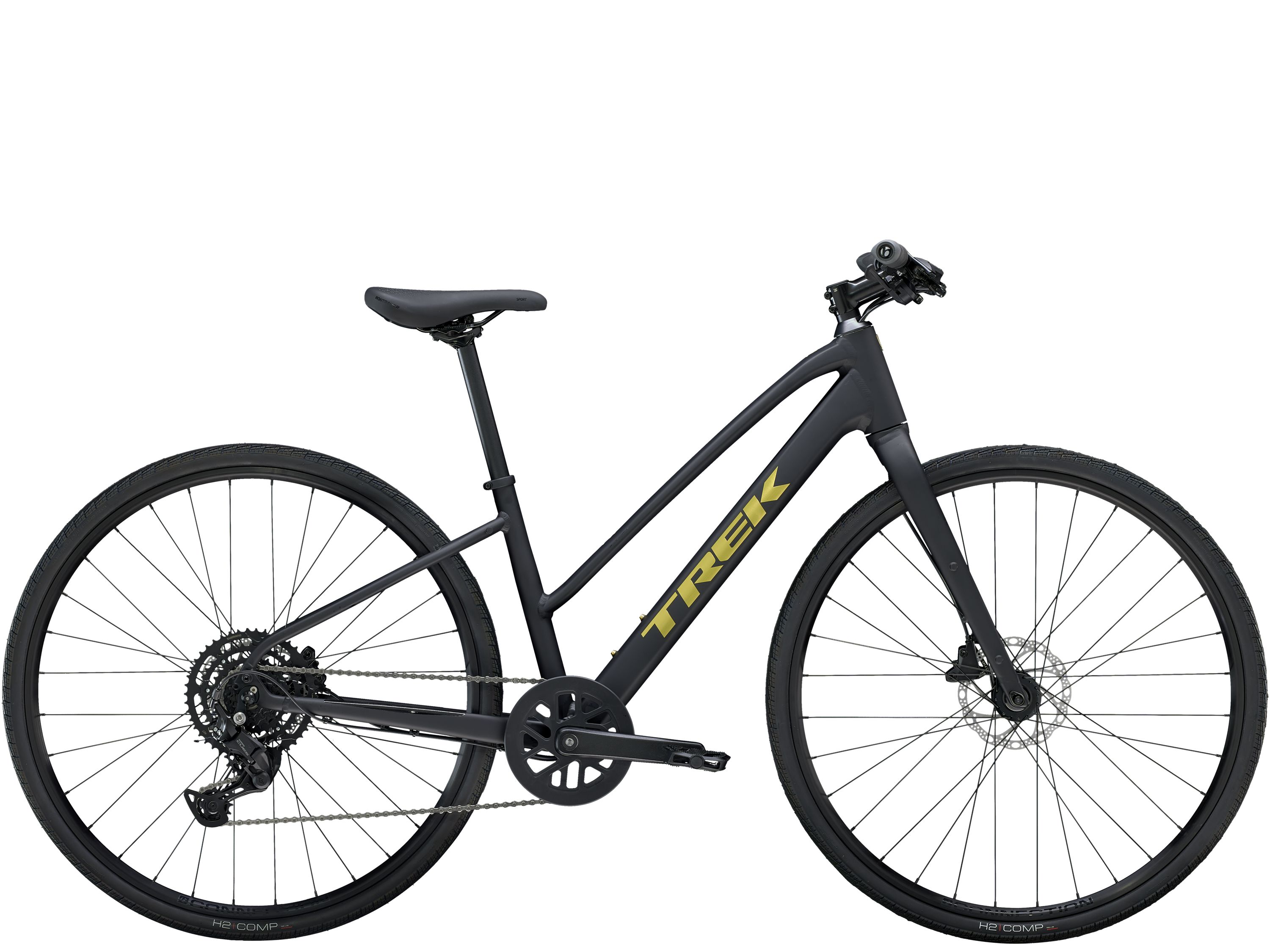 Product Image for Trek FX 2 Stagger Gen 4 - 9-växlad, Matte Trek Black, Ramstorlek: XL