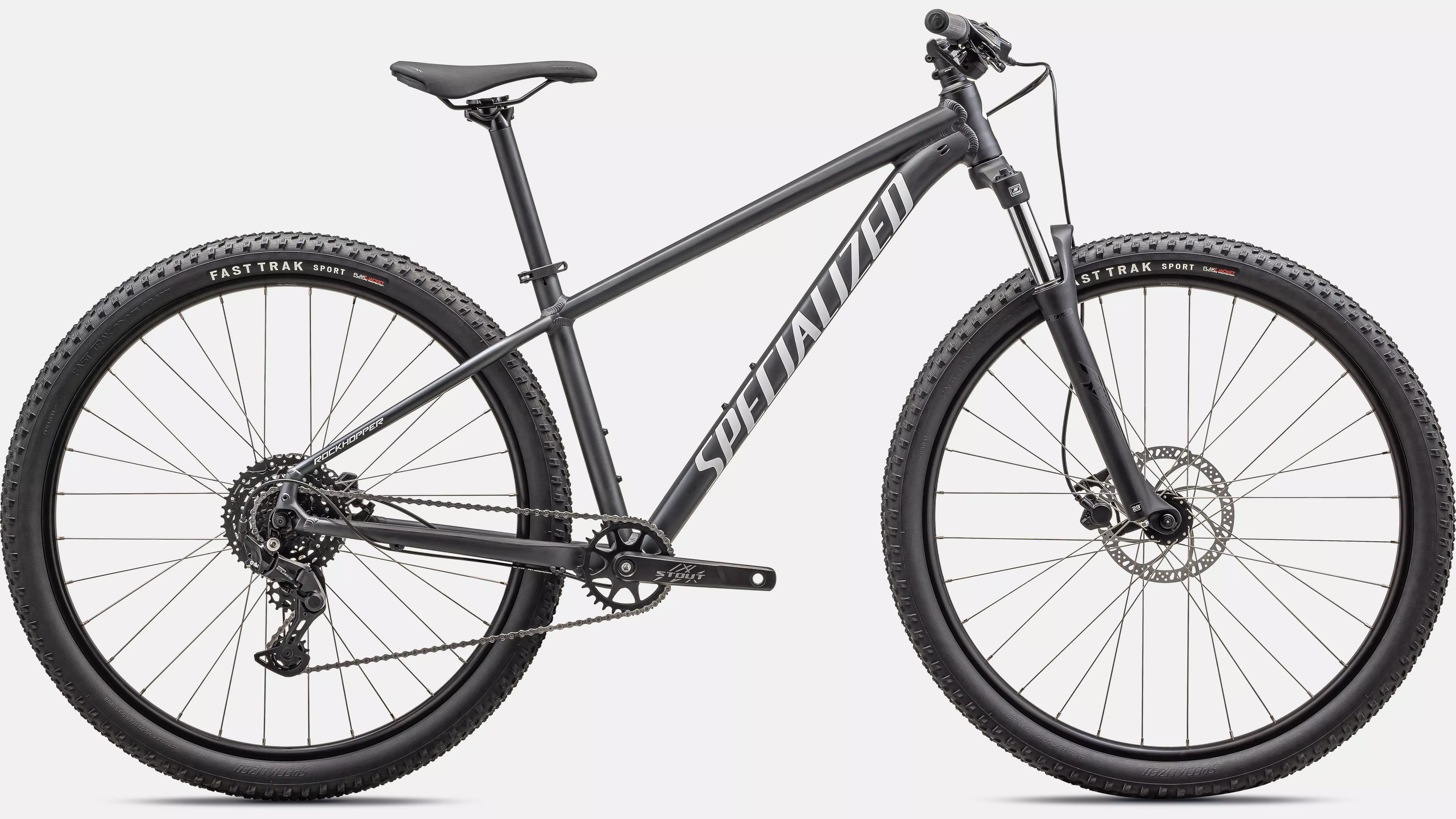 Product Image for Specialized Rockhopper Sport 275 - 9-växlad, Satin Black Liquid Metal/White, Ramstorlek: S